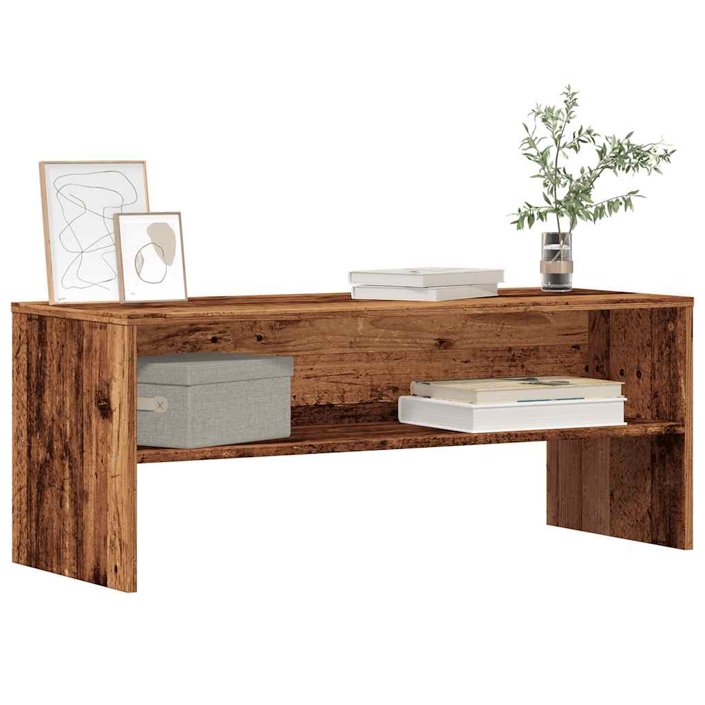 antik hatású szerelt fa TV-szekrény 100 x 40 x 40 cm