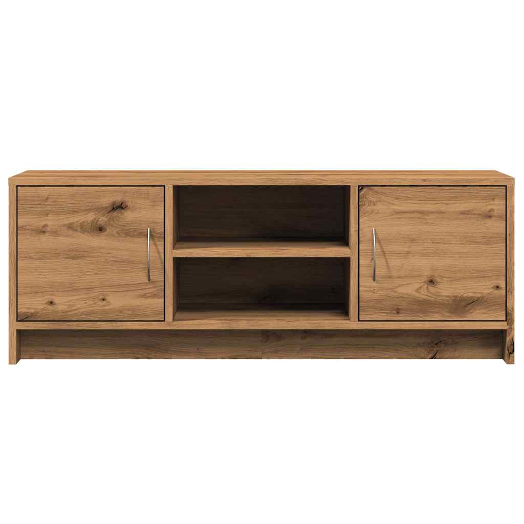 kézműves tölgy színű szerelt fa TV-szekrény 102x30x37,5 cm
