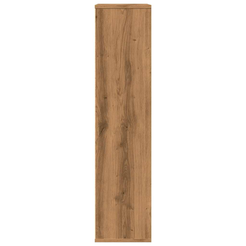 kézműves tölgy színű könyvszekrény 50 x 25 x 104 cm