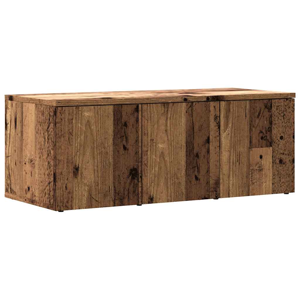 TV szekrény Régi fa 80x34x30 cm Gépelt fa