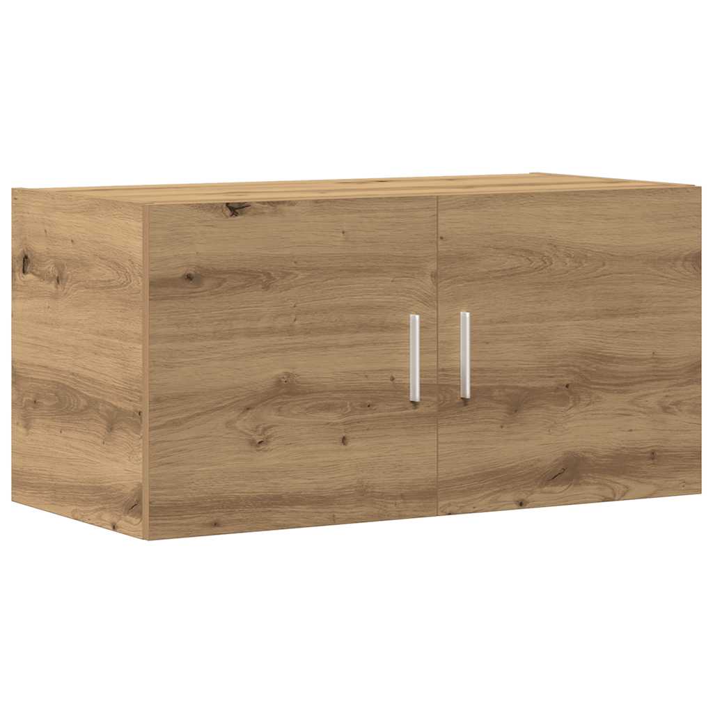 kézműves tölgy színű szerelt fa faliszekrény 80 x 39 x 40 cm