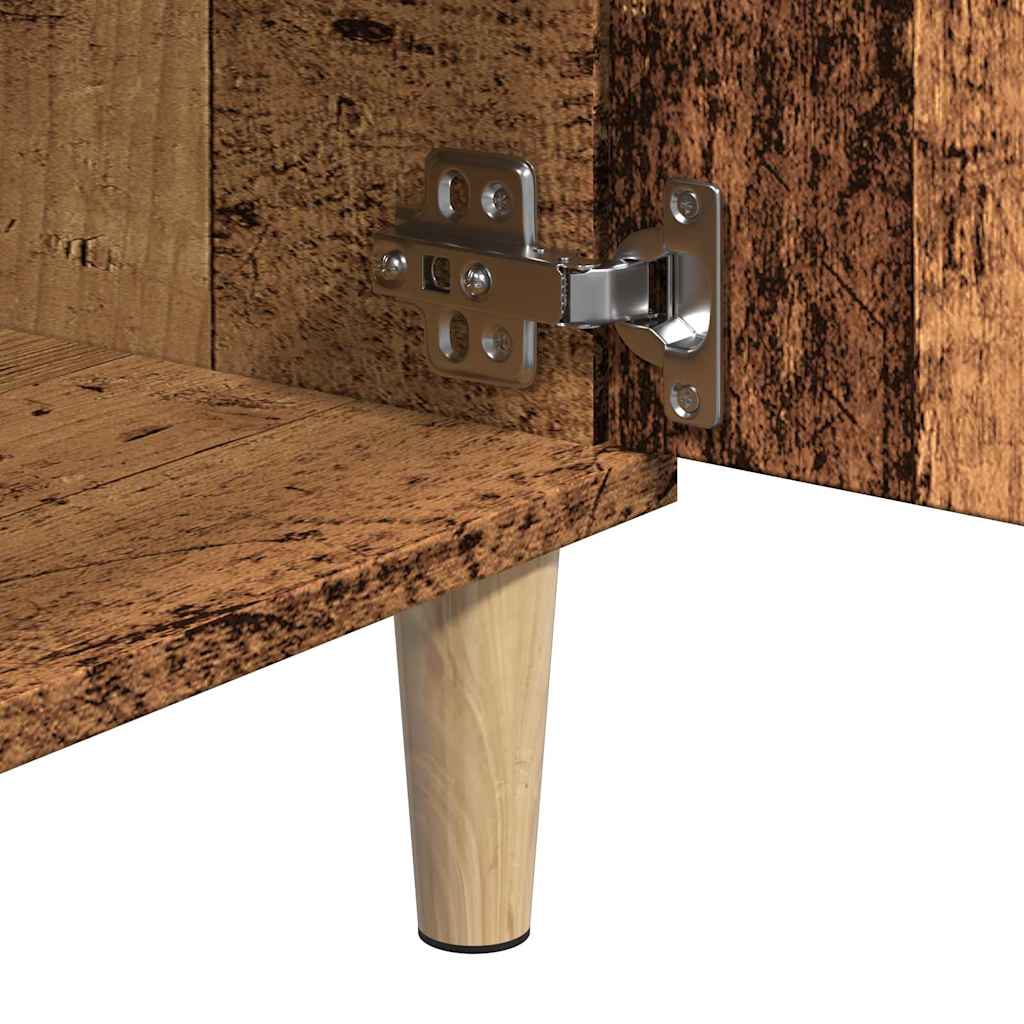 antik fa színű szerelt fa TV-szekrény 102 x 35 x 50 cm