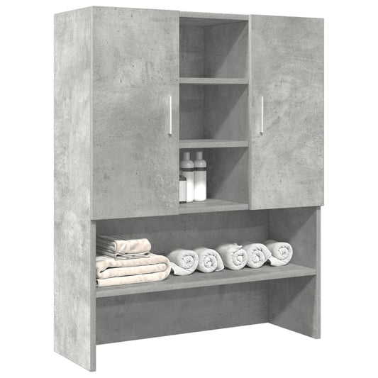 betonszürke mosógépszekrény 70,5 x 25,5 x 90 cm