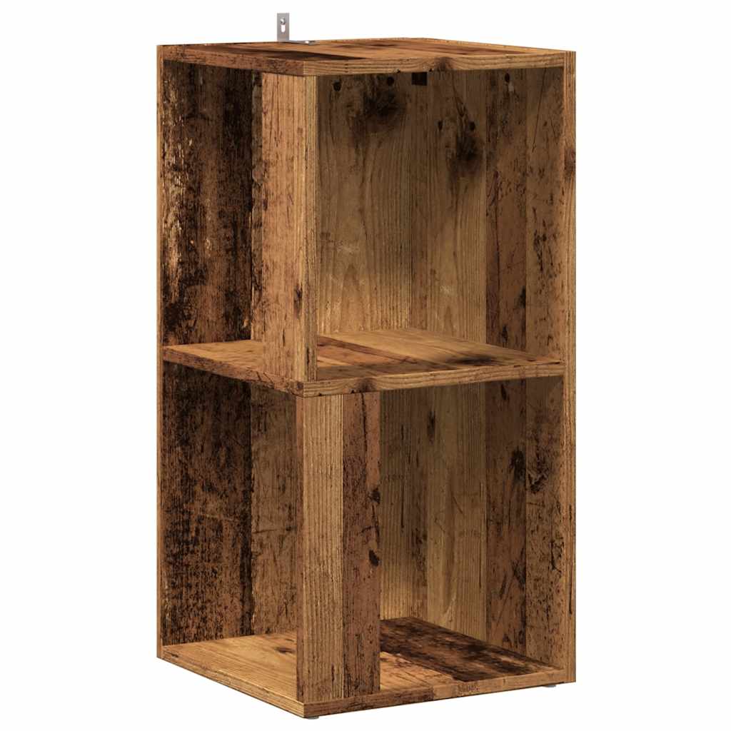 sarokszekrény antik fa 33x33x67 cm szerelt fa