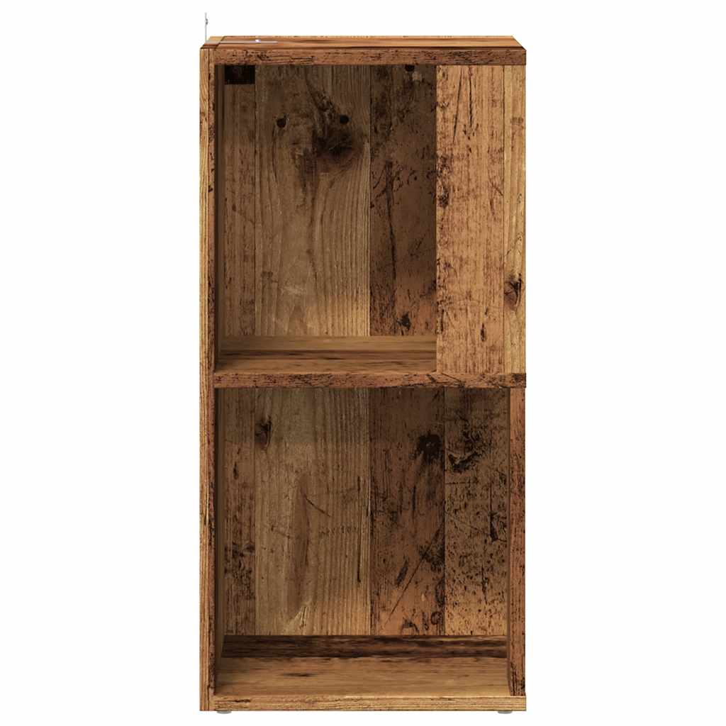 sarokszekrény antik fa 33x33x67 cm szerelt fa