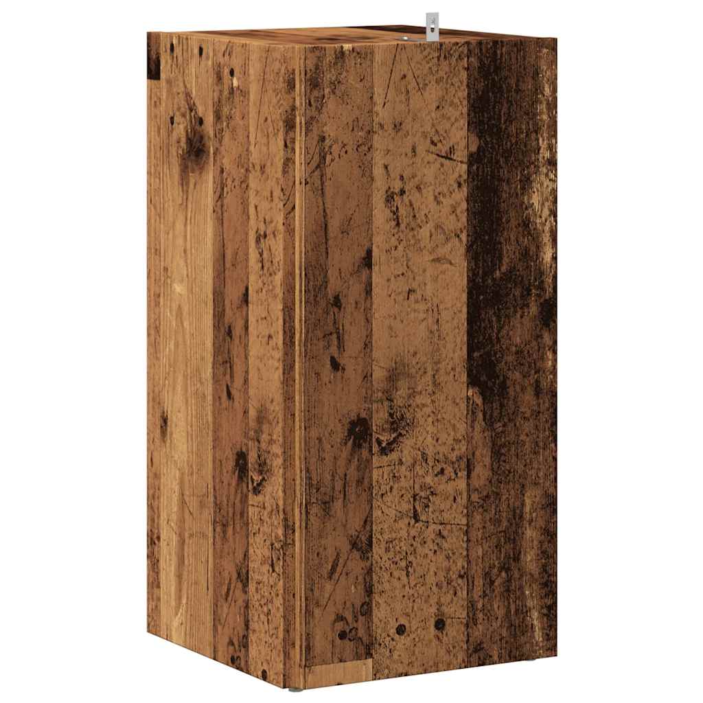 sarokszekrény antik fa 33x33x67 cm szerelt fa