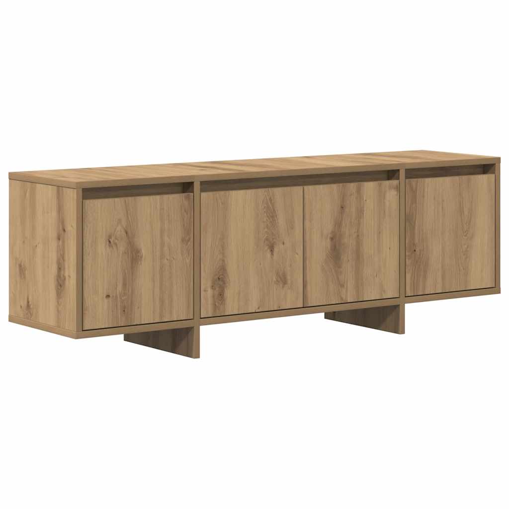 kézműves tölgy színű szerelt fa TV-szekrény 120 x 30 x 40,5 cm