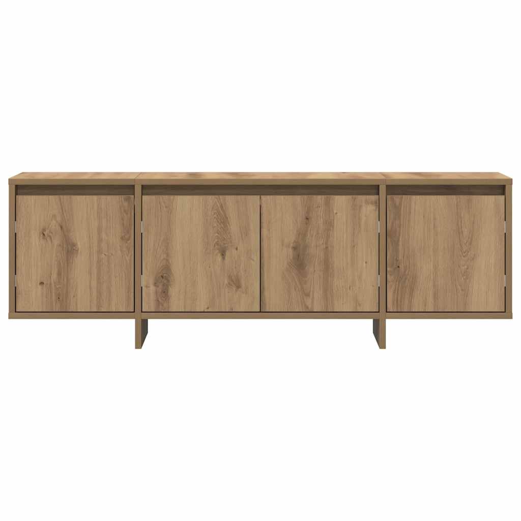 kézműves tölgy színű szerelt fa TV-szekrény 120 x 30 x 40,5 cm