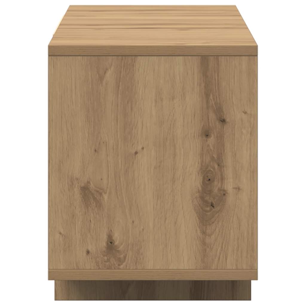 kézműves tölgy színű szerelt fa TV-szekrény 120 x 30 x 40,5 cm