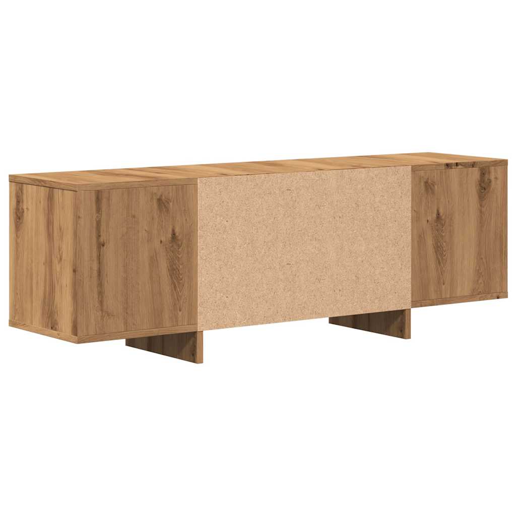 kézműves tölgy színű szerelt fa TV-szekrény 120 x 30 x 40,5 cm