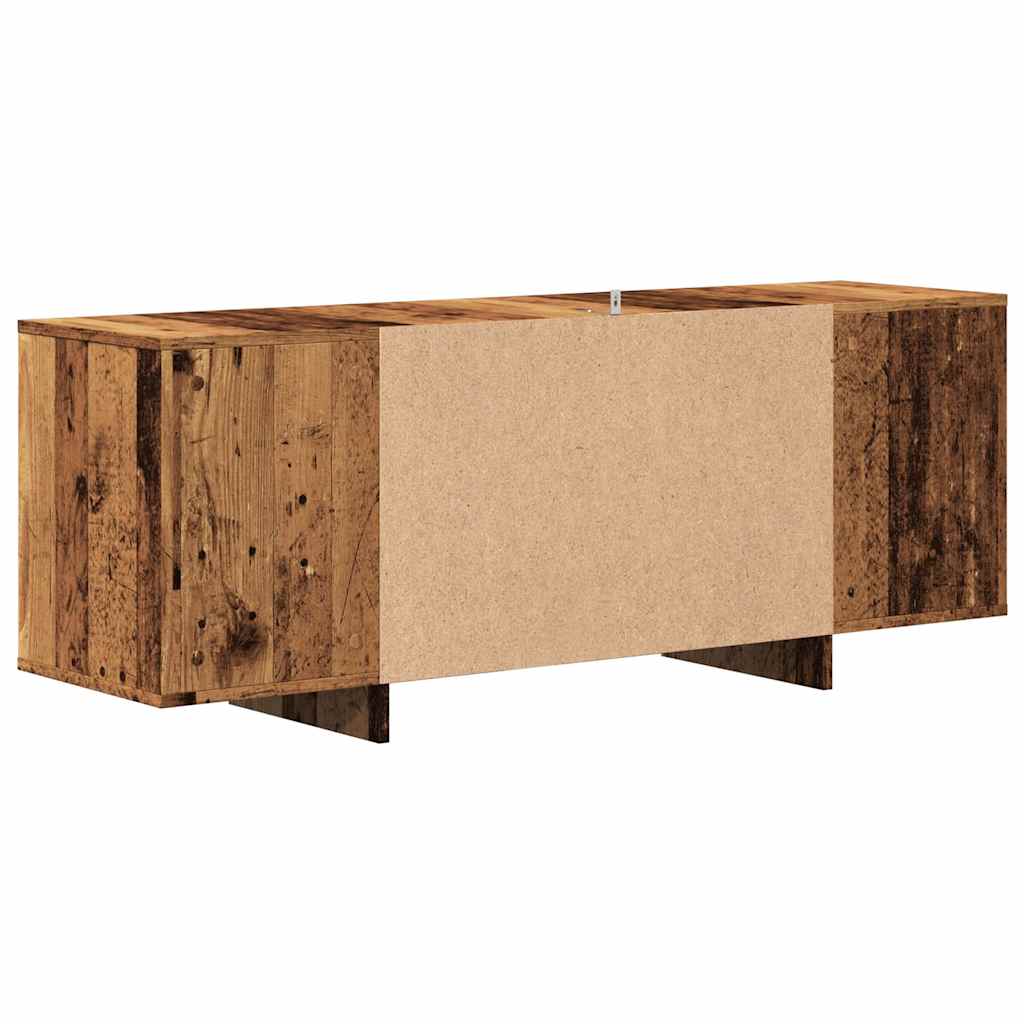 antik fa színű szerelt fa TV-szekrény 130 x 35 x 50 cm