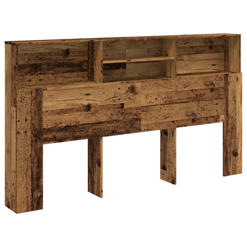 antik fa színű szerelt fa áthidalószekrény 180 x 19 x 103,5 cm