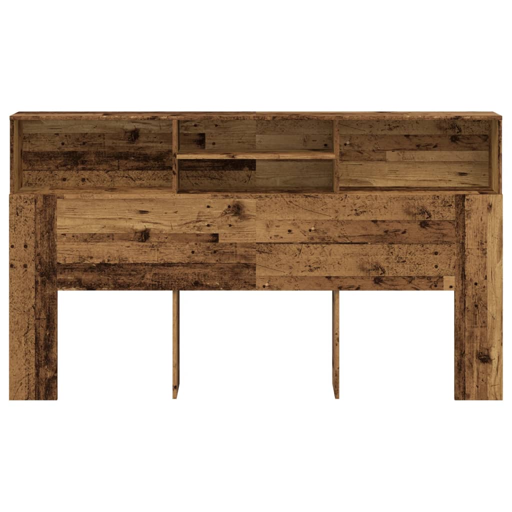 antik fa színű szerelt fa áthidalószekrény 180 x 19 x 103,5 cm