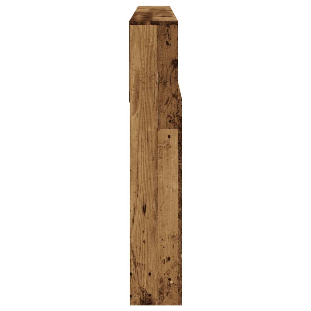 antik fa színű szerelt fa áthidalószekrény 180 x 19 x 103,5 cm
