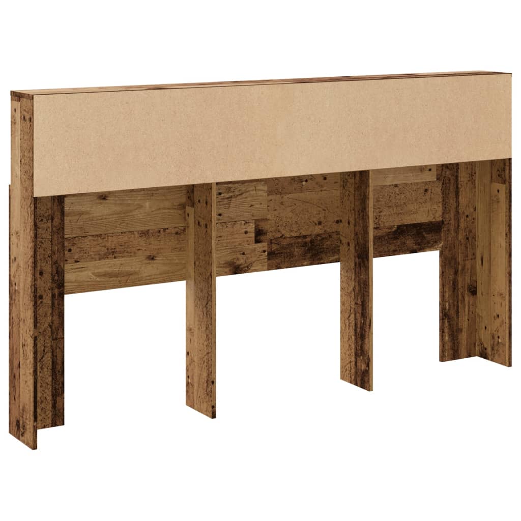 antik fa színű szerelt fa áthidalószekrény 180 x 19 x 103,5 cm