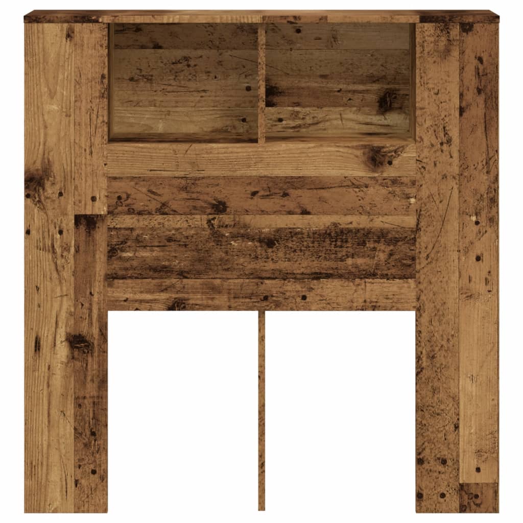 antik fa színű szerelt fa áthidalószekrény 100 x 18,5 x 102,5 cm