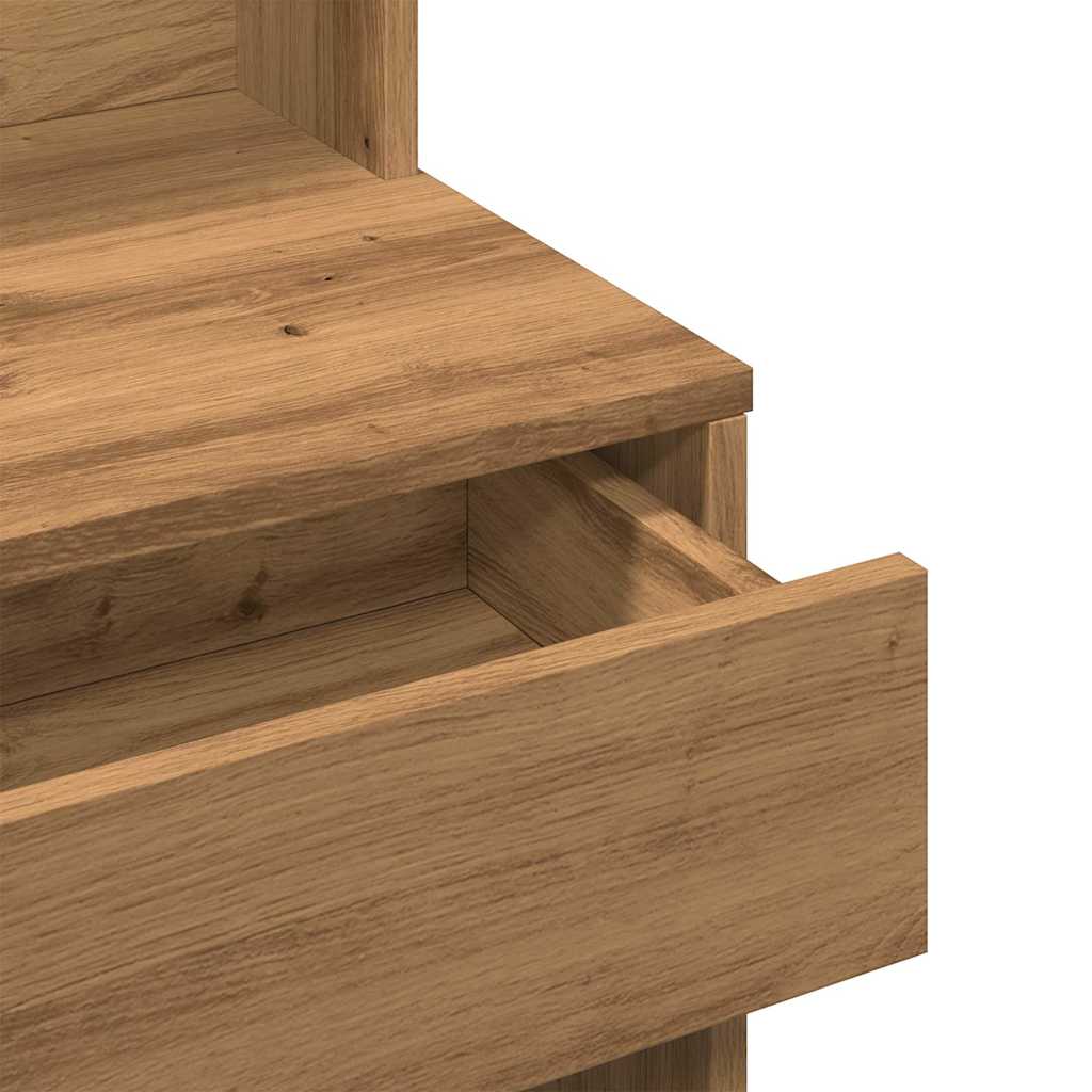 fésülködőasztal tükörrel Artisan Oak 74,5x40x141 cm