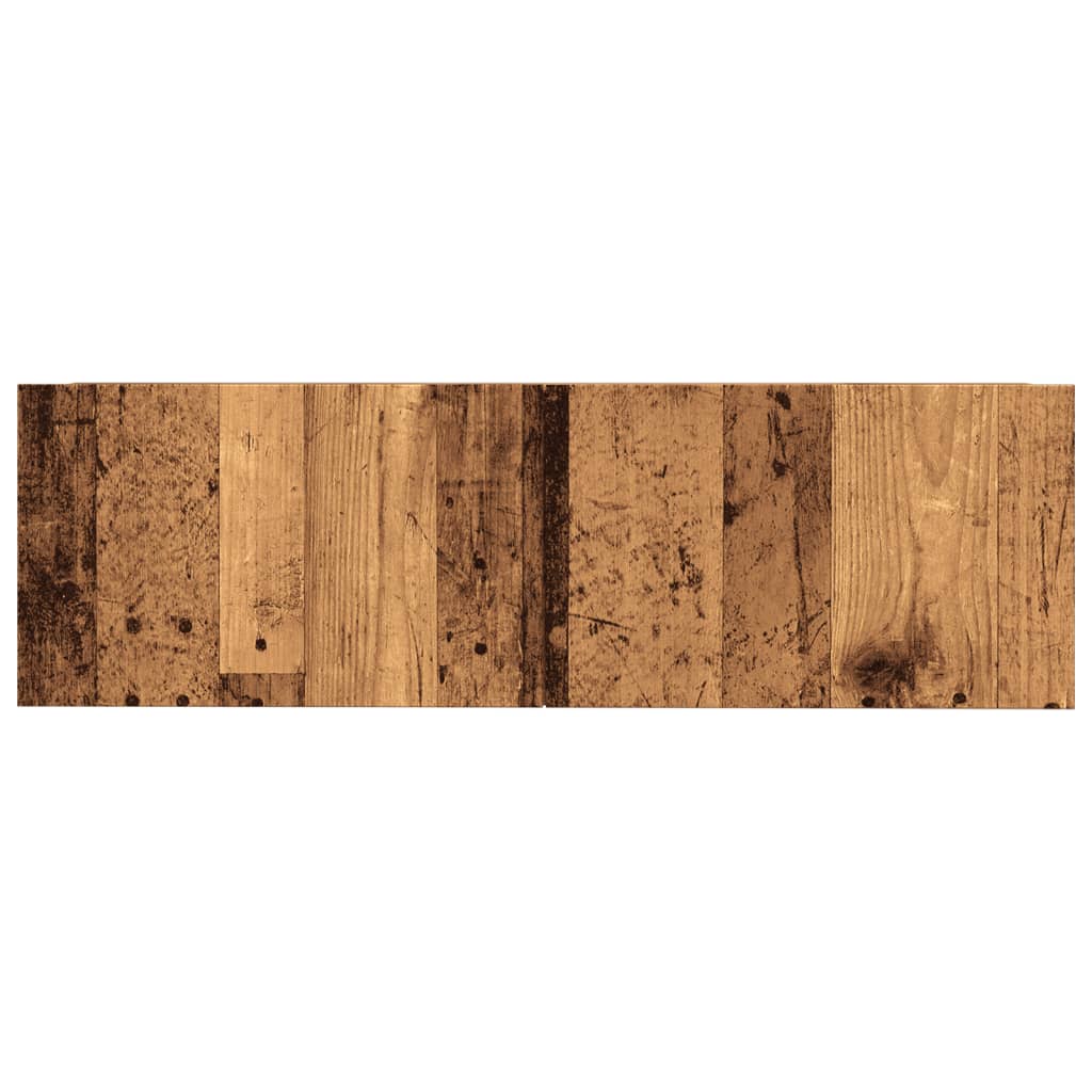 2 db antik fa színű falra szerelhető TV-szekrény 100x30x30 cm
