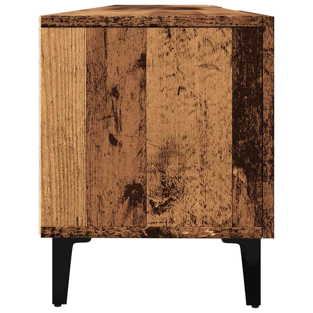 antik fa színű szerelt fa TV-szekrény 180 x 31,5 x 40 cm