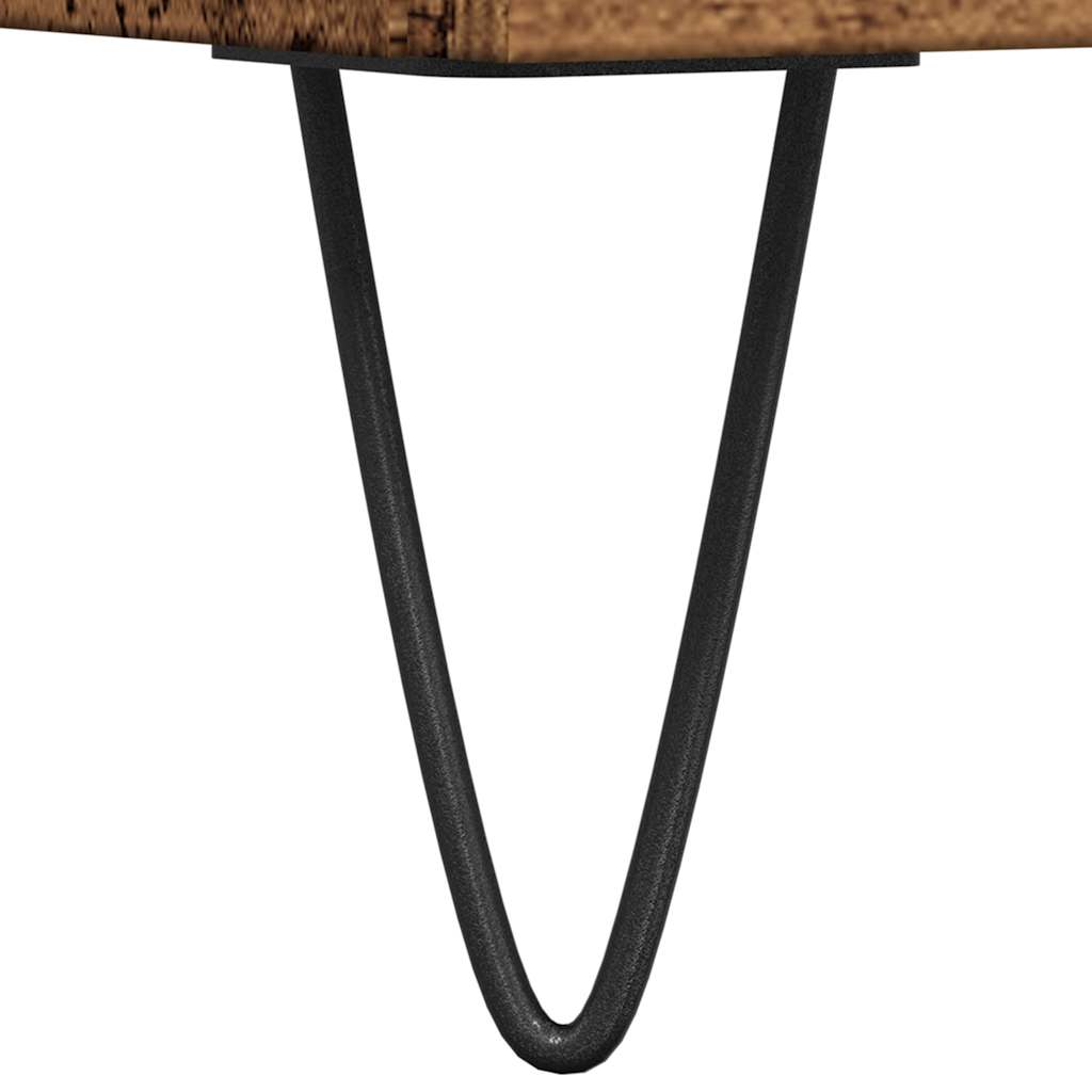 antik fa színű szerelt fa TV-szekrény 150 x 30 x 44,5 cm