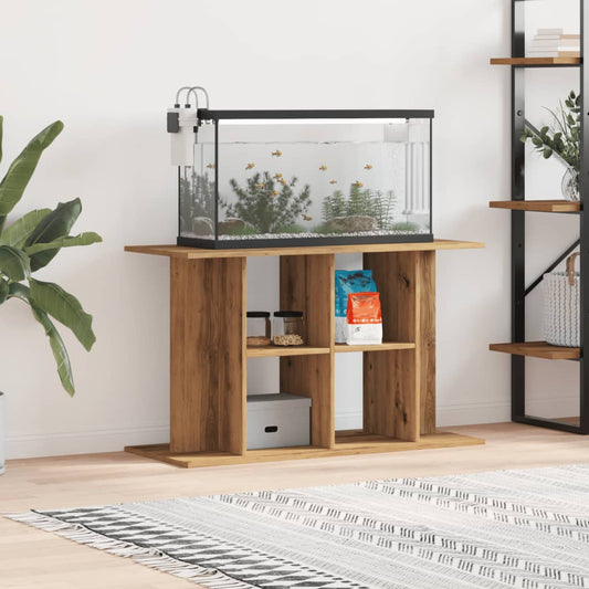 akváriumállvány kézműves tölgyfa 100 x 40 x 60 cm rétegelt fából