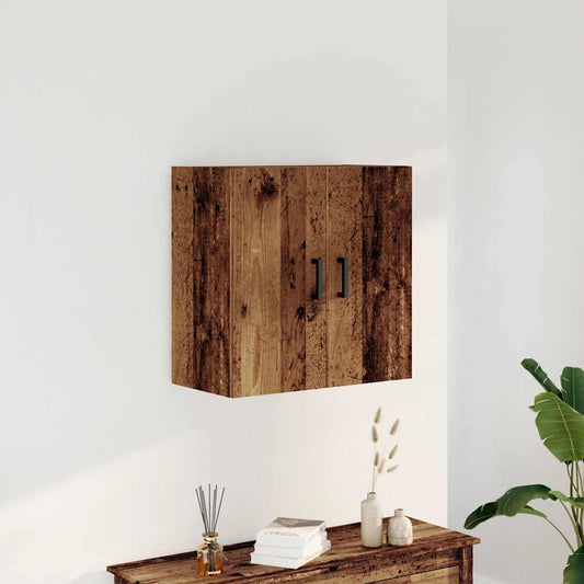 antik fa színű szerelt fa faliszekrény 60 x 31 x 60 cm