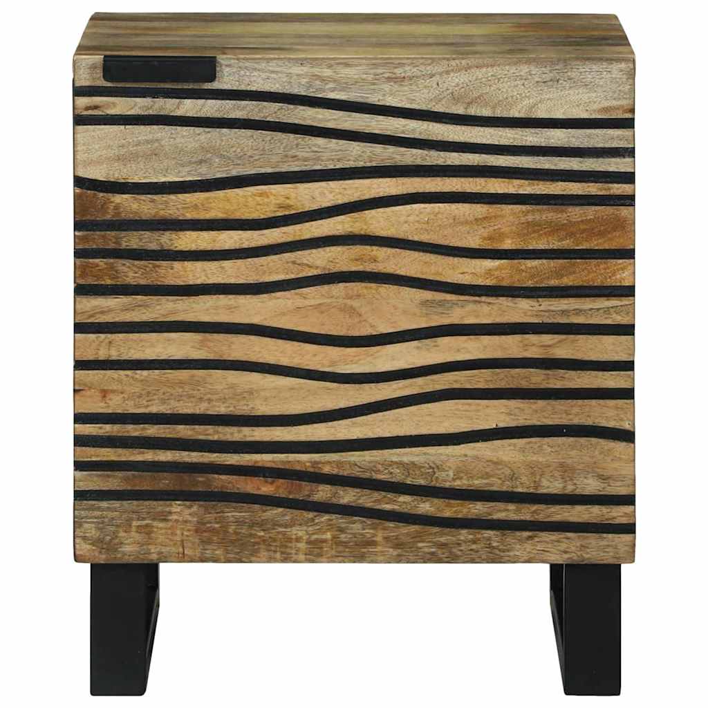 Éjjeliszekrény 2 pcs Barna 40 x 33 x 46 cm tömör mangófa