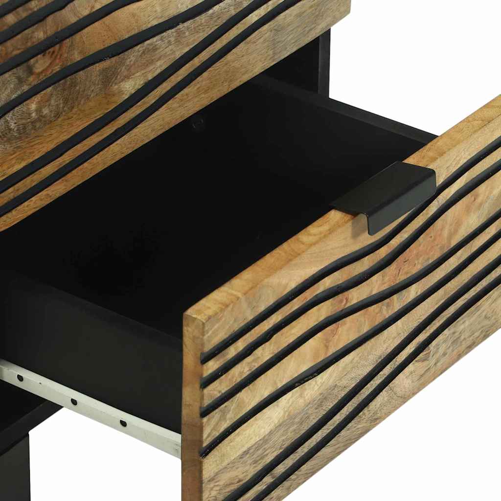 Éjjeliszekrény 2 pcs Barna 40 x 33 x 46 cm tömör mangófa