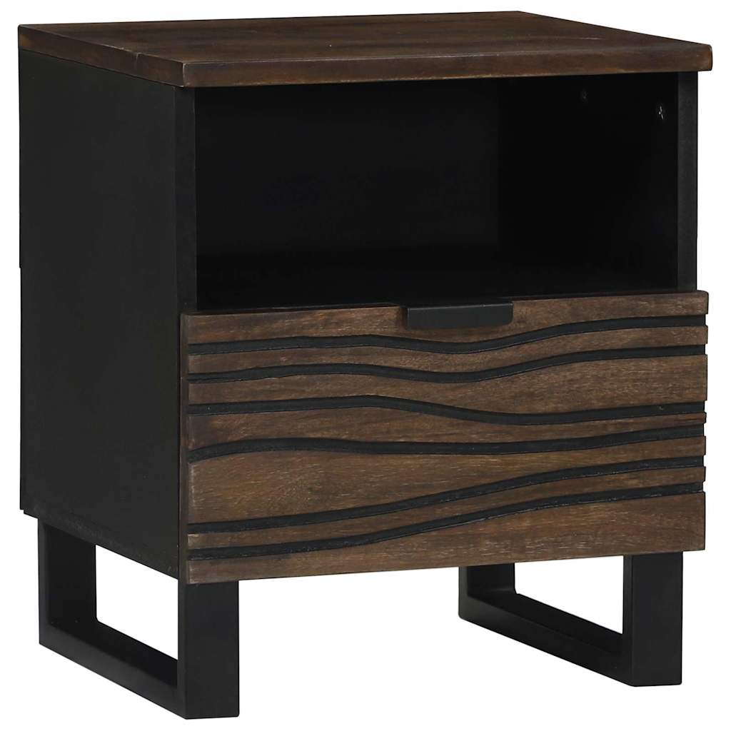 Éjjeliszekrény fiókkal 2 pcs Dió 40 x 33 x 46 cm tömör mangófa
