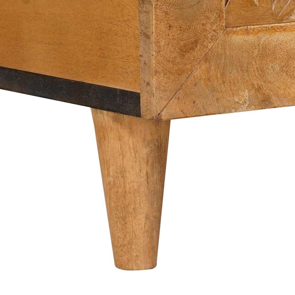 Dohányzóasztal Világosbarna 100 x 54 x 40 cm tömör mangófa