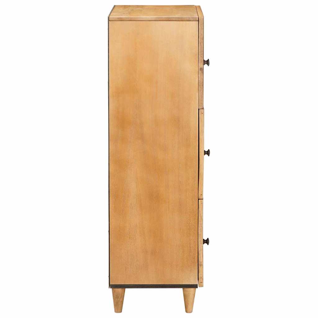 Magasfiú polcokkal Világosbarna 40 x 33 x 110 cm tömör mangófa