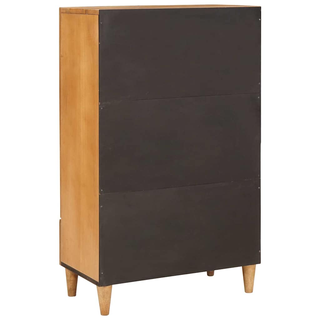 Magasfiú fiókkal Világosbarna 60 x 33 x 100 cm tömör mangófa