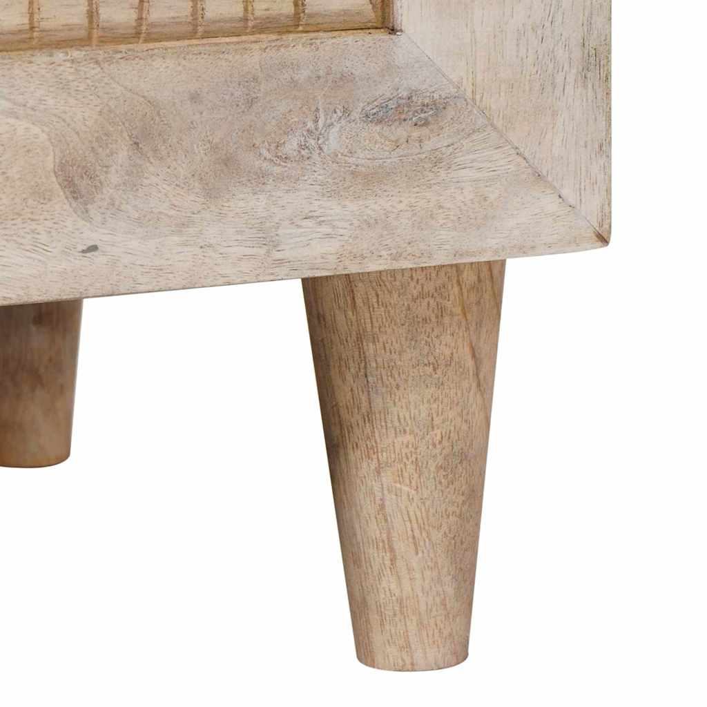 Éjjeli asztal fiókkal 2 pcs Bézs 40 x 33 x 46 cm tömör mangófa