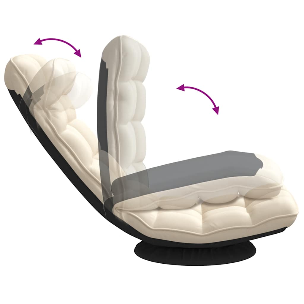 vászon szövet forgó padlószék 70x51x79 cm