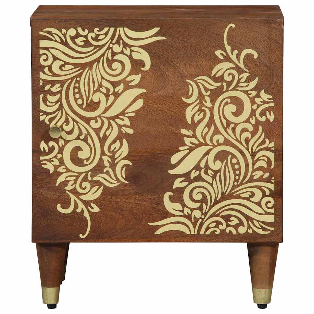 Éjjeliszekrény 2 pcs mézbarna 40 x 33 x 46 cm tömör mangófa