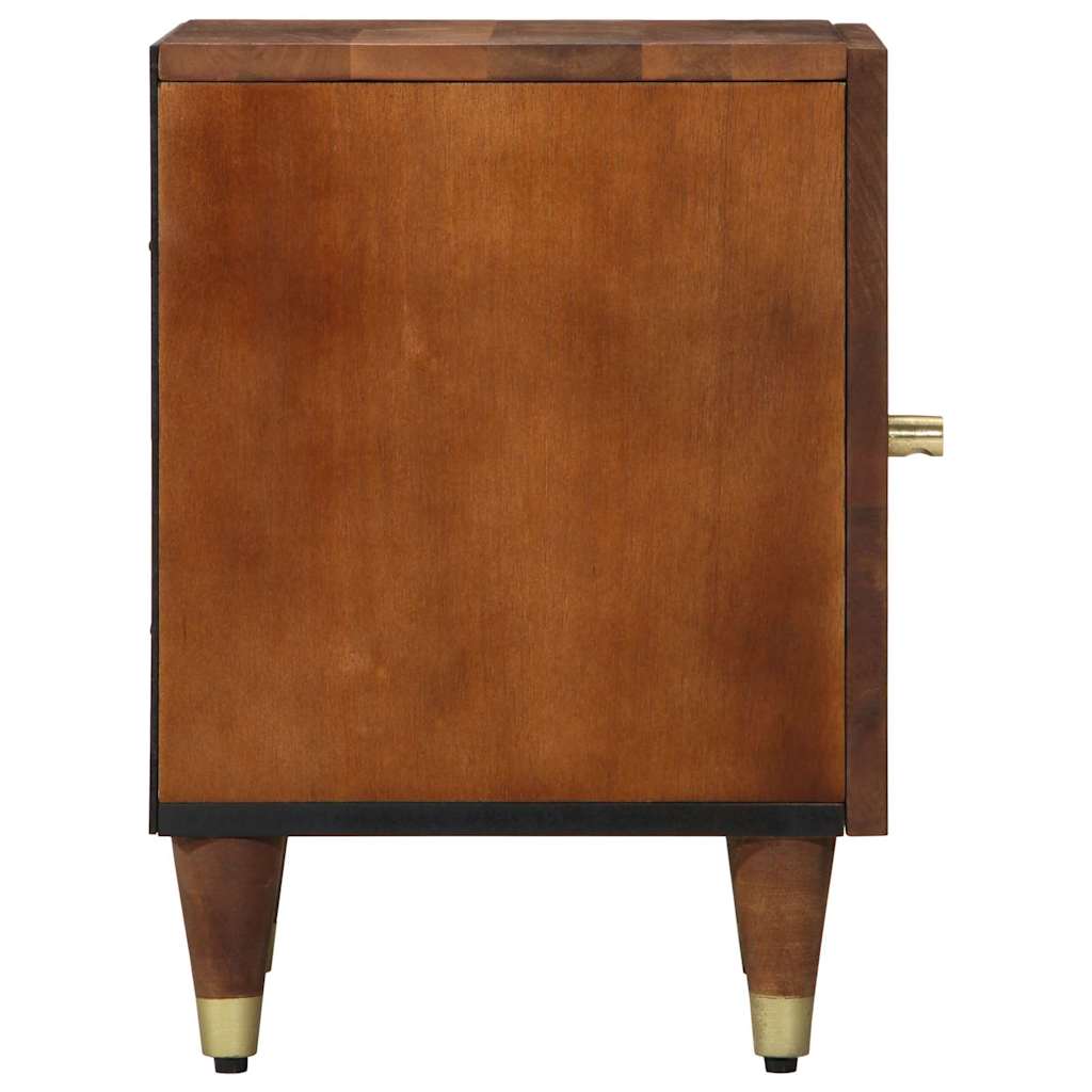 Éjjeliszekrény 2 pcs mézbarna 40 x 33 x 46 cm tömör mangófa