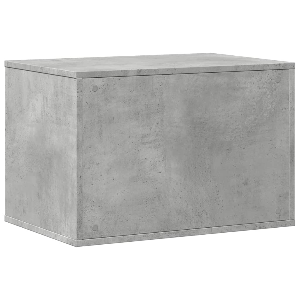 betonszürke szerelt fa macskaalomdoboz 60 x 40 x 40 cm