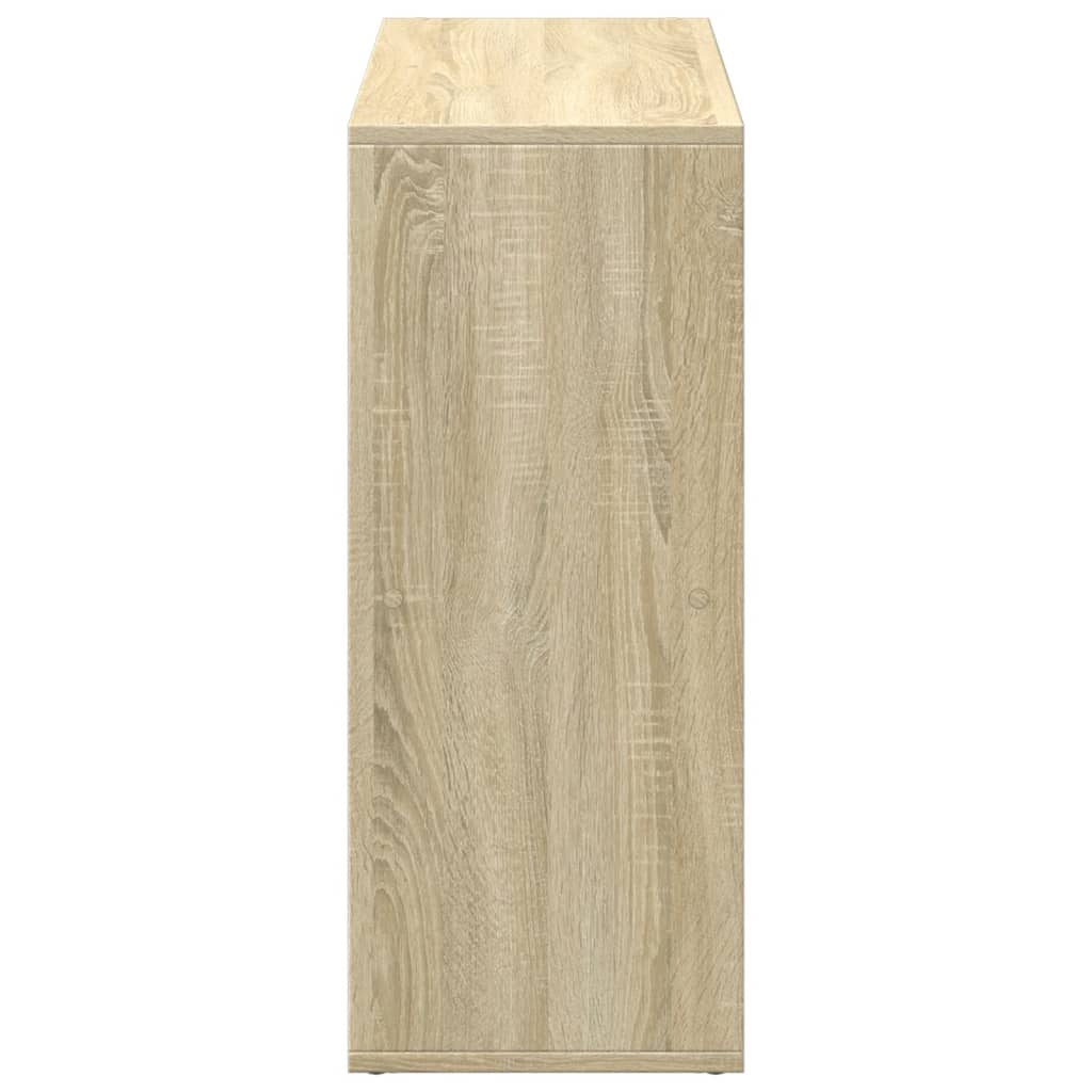 sonoma tölgy szerelt fa elválasztó könyvespolc 69,5x29x69,5 cm