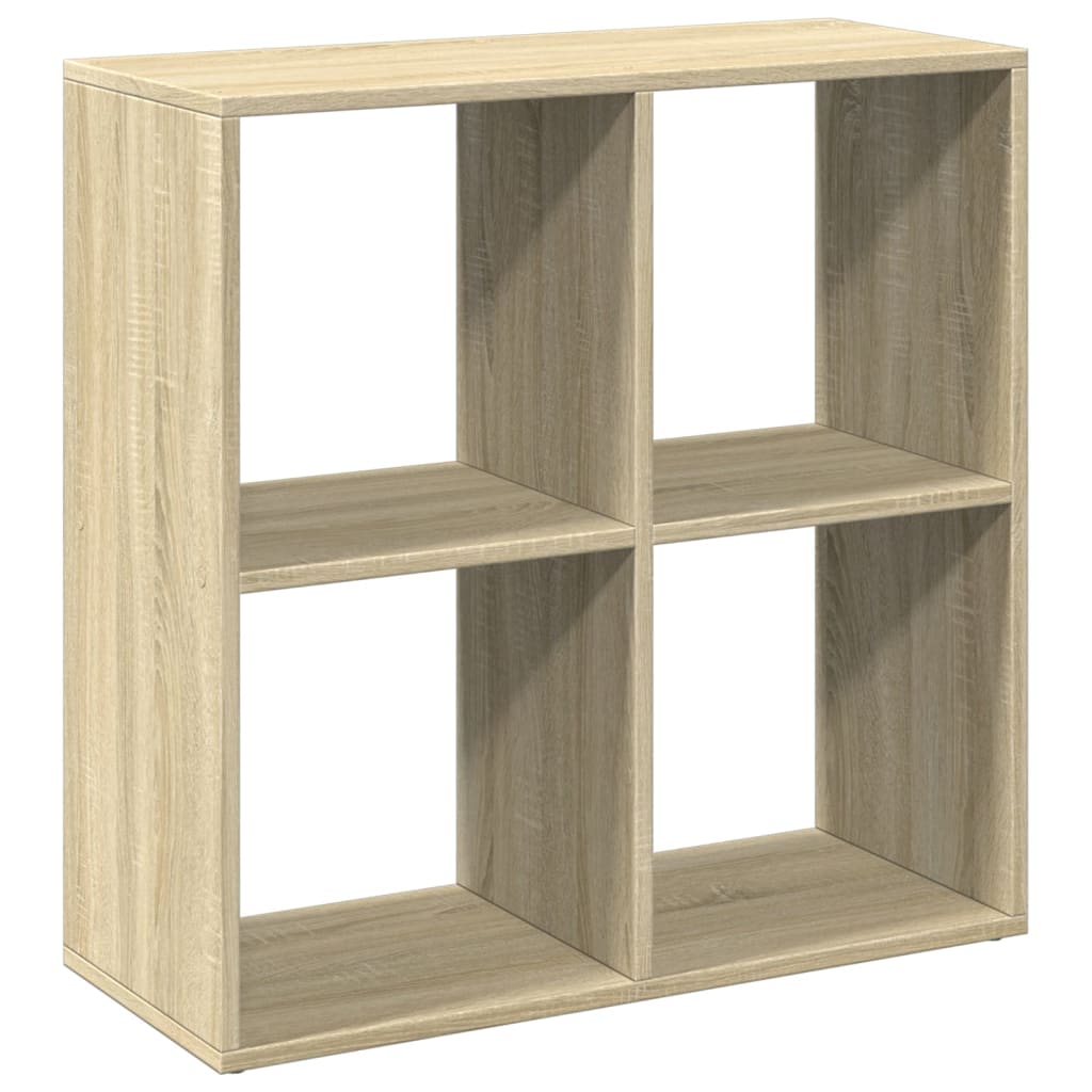 sonoma tölgy szerelt fa elválasztó könyvespolc 69,5x29x69,5 cm