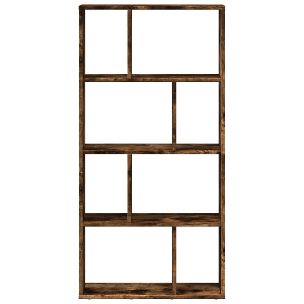 füstös tölgy színű szerelt fa könyvespolc 60 x 20 x 120 cm