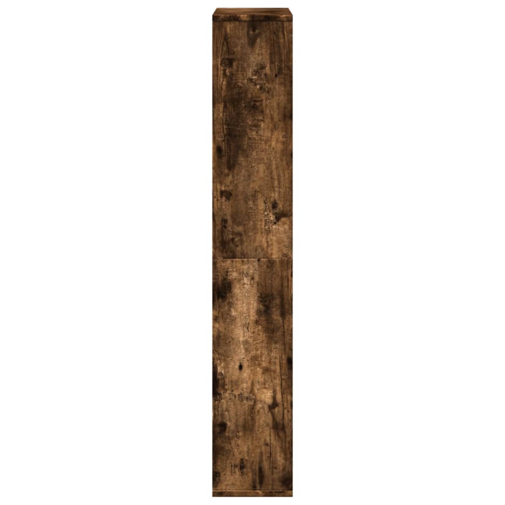 füstös tölgy színű szerelt fa könyvespolc 60 x 20 x 120 cm