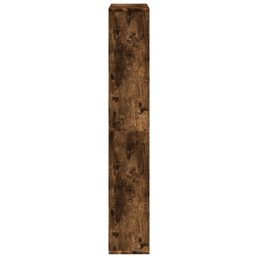 füstös tölgy színű szerelt fa könyvespolc 72 x 20 x 120 cm