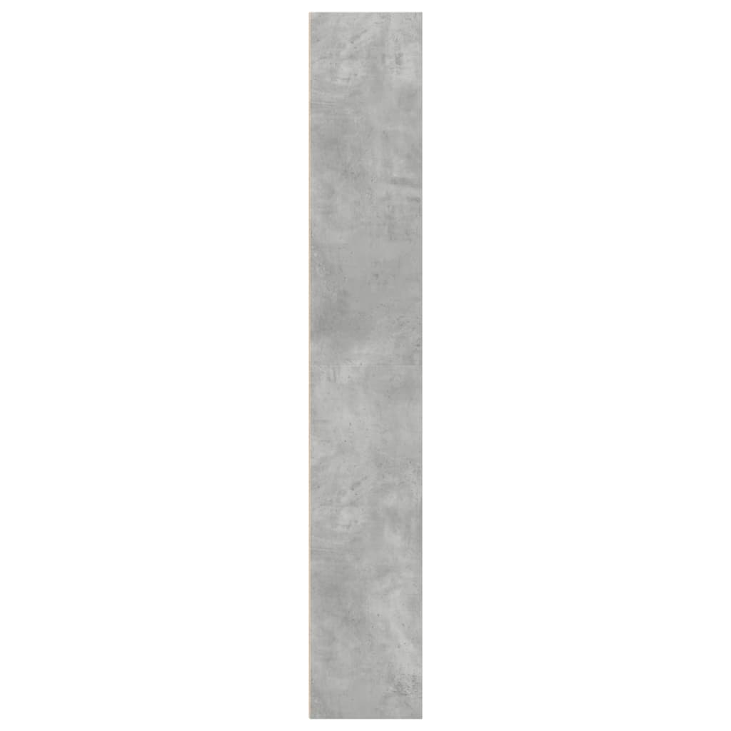 betonszürke szerelt fa könyvespolc 40 x 30 x 189 cm