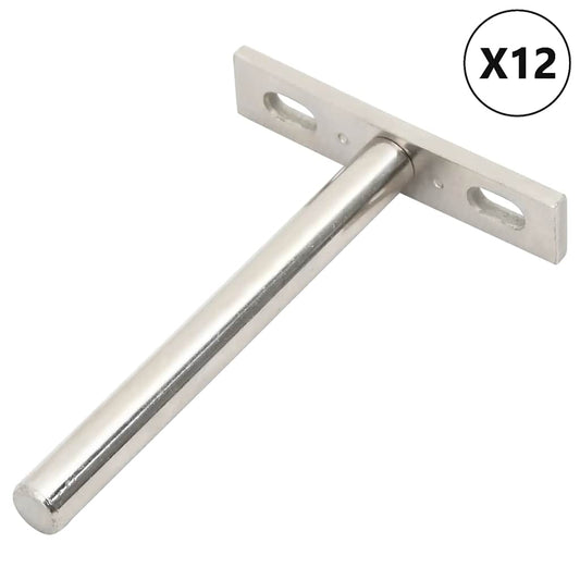 12db szénacél lebegő polckonzolok láthatatlan Ø10x100 mm