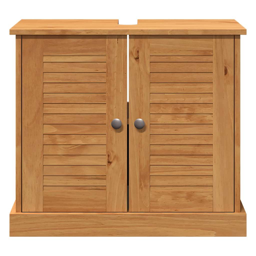 Mosogató Szekrény VIGO mézbarna 67.5 x 34 x 59 cm Tömör fenyőfa
