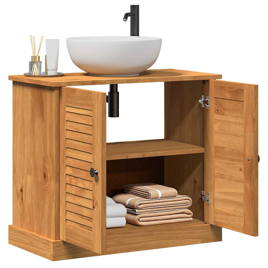 Mosogató Szekrény VIGO mézbarna 67.5 x 34 x 59 cm Tömör fenyőfa