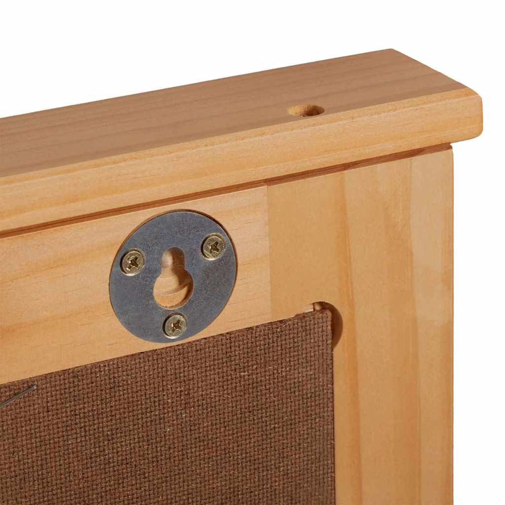 Tükör tükörrel VIGO mézbarna 55.5 x 5 x 70 cm Tömör fenyőfa