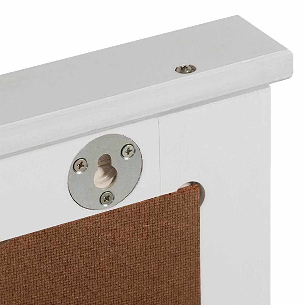 Tükör tükörrel VIGO Fehér 55.5 x 5 x 70 cm Tömör fenyőfa