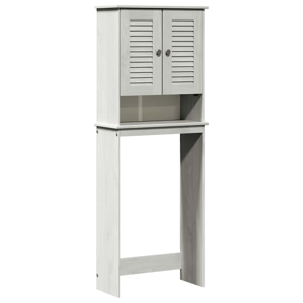 WC Szekrény polcokkal VIGO Fehér 60 x 27 x 161 cm Tömör fenyőfa