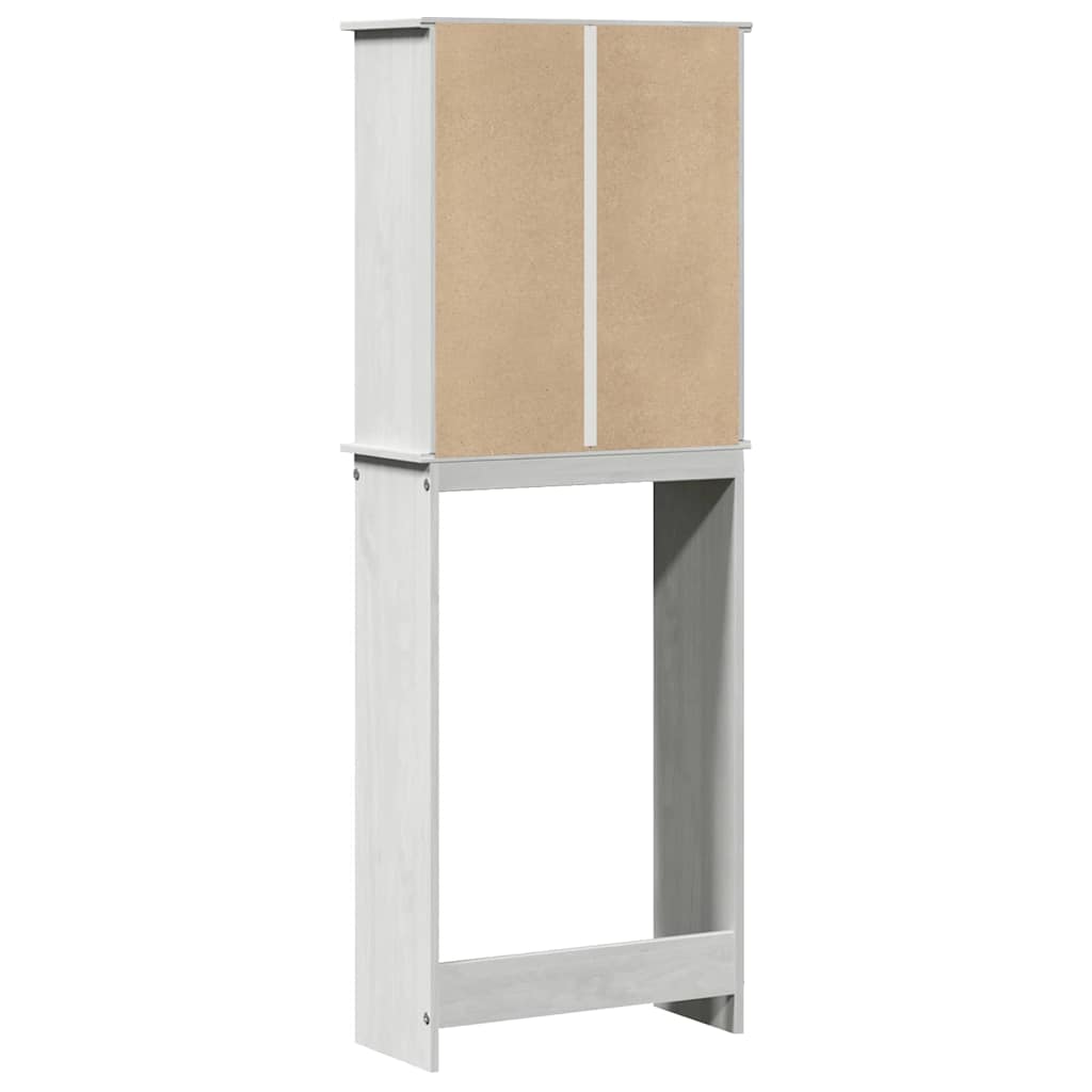WC Szekrény polcokkal VIGO Fehér 60 x 27 x 161 cm Tömör fenyőfa